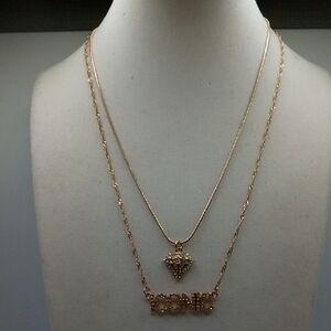 Gold Tone  Layered Necklace